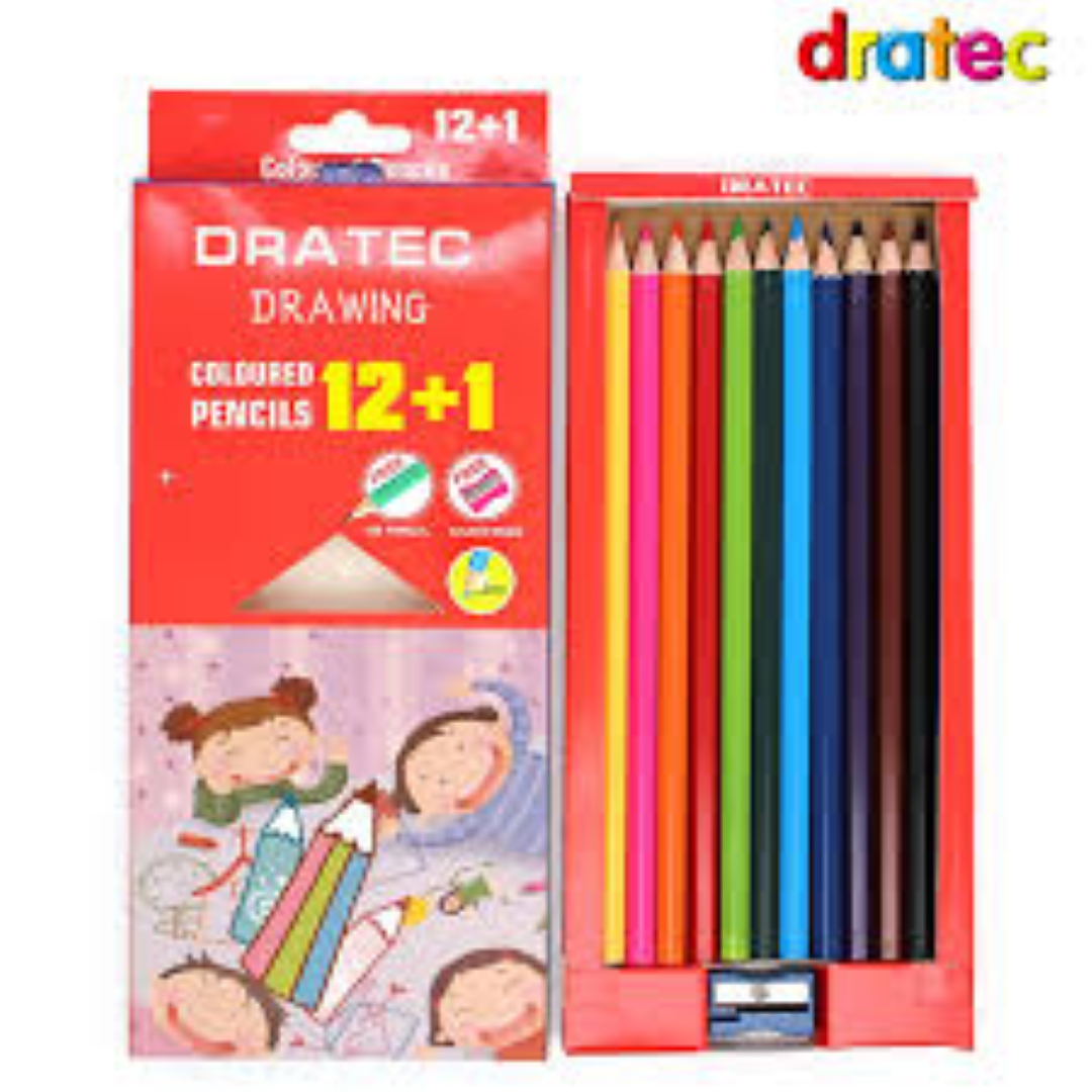 DRATEC COLOURED PENCIL 12